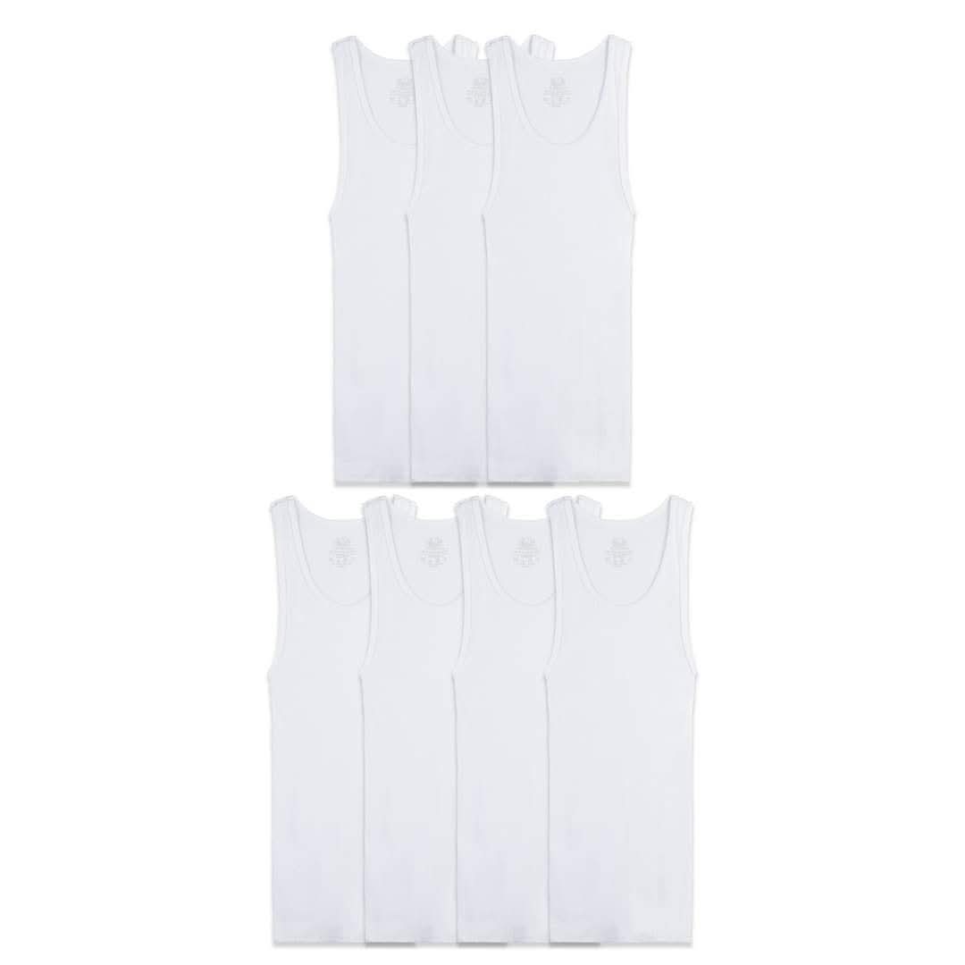 Boy's Fruit of the Loom White Tanks