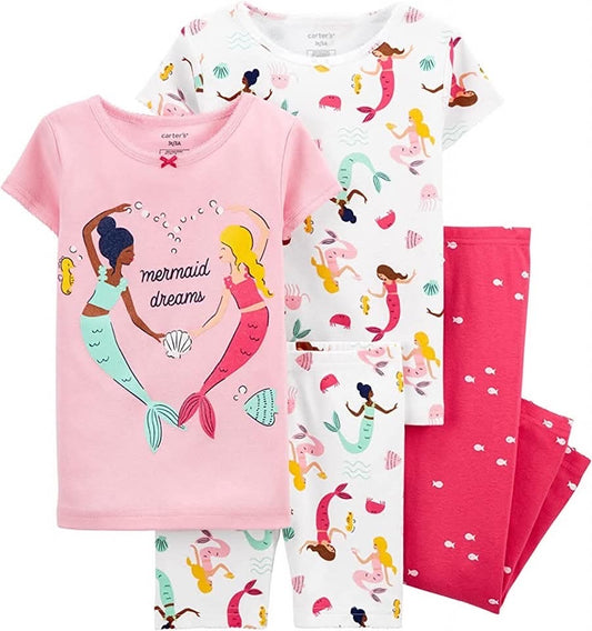 Carter’s 4 Piece Mermaid Dreams Girls’ Pajamas